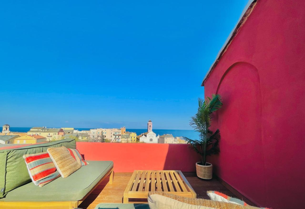 Pepites Bastiaises Piazza D'A Appartement Roof Top Vue Mer Bastia  Bagian luar foto