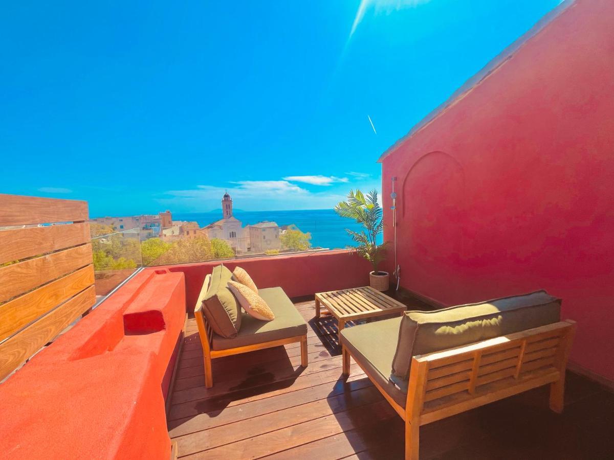 Pepites Bastiaises Piazza D'A Appartement Roof Top Vue Mer Bastia  Bagian luar foto